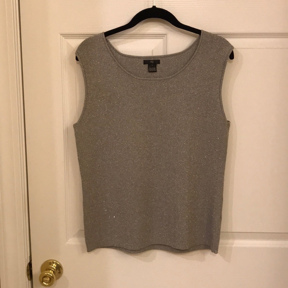 Women’s dressy tank top/metallic threads